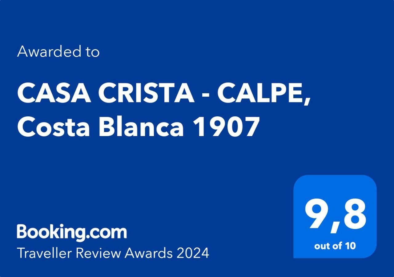 Casa Crista - Calpe, Costa Blanca 1907 Daire Dış mekan fotoğraf